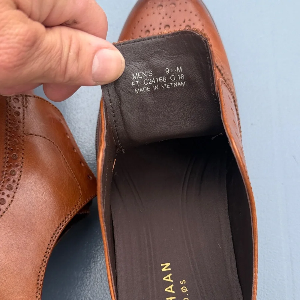 Cole Haan Brown Leather Men's Oxfords